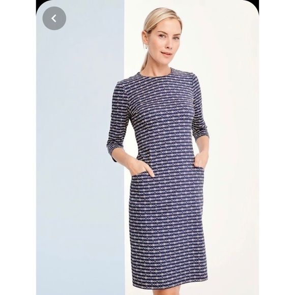 J.McLaughlin Carriage Chain Dress - Size L - Catalina Cloth - Picture 1 of 11